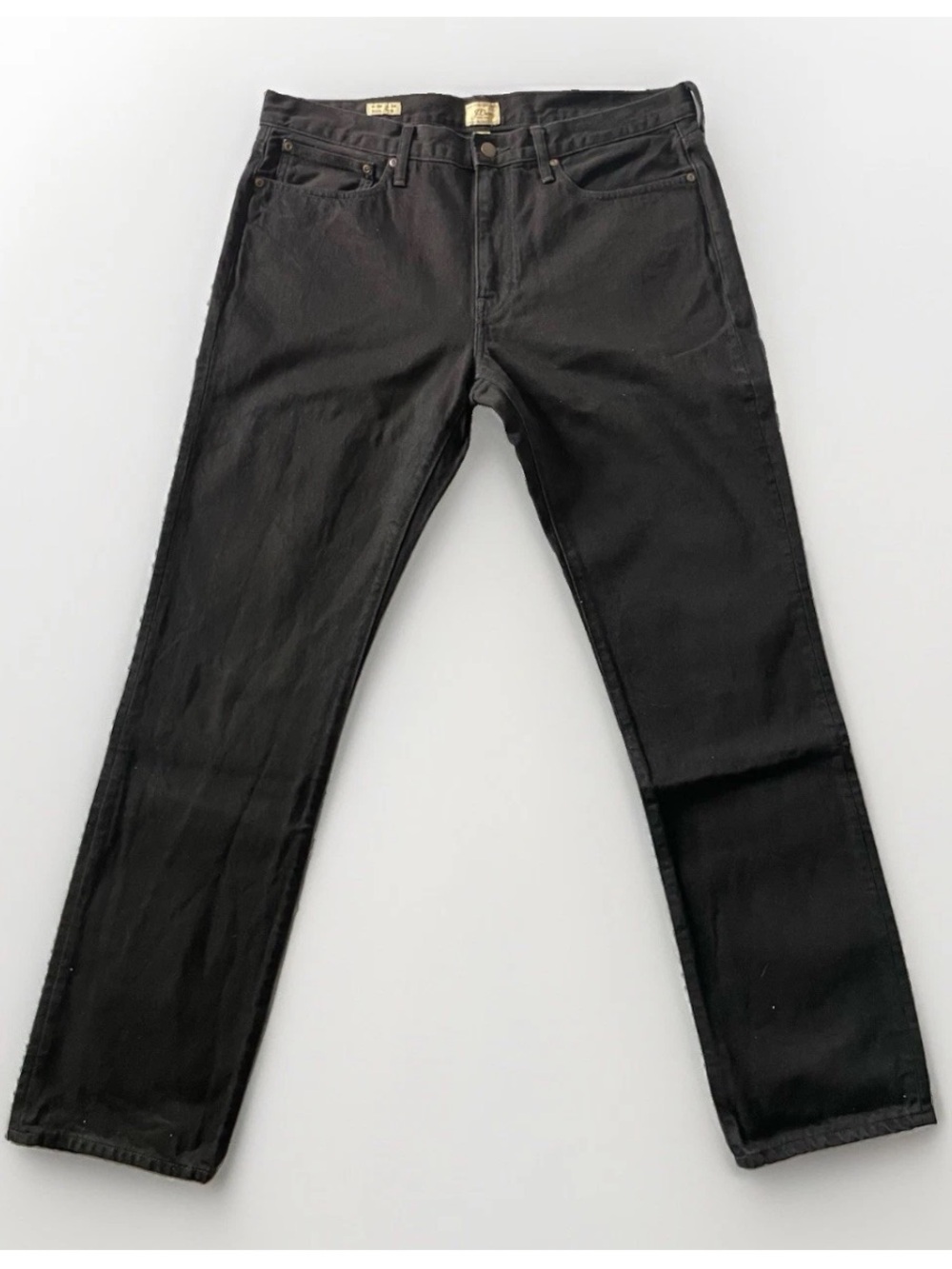 J.Crew Men’s 770 Straight Fit Black Rinse Jeans - Picture 2 of 7